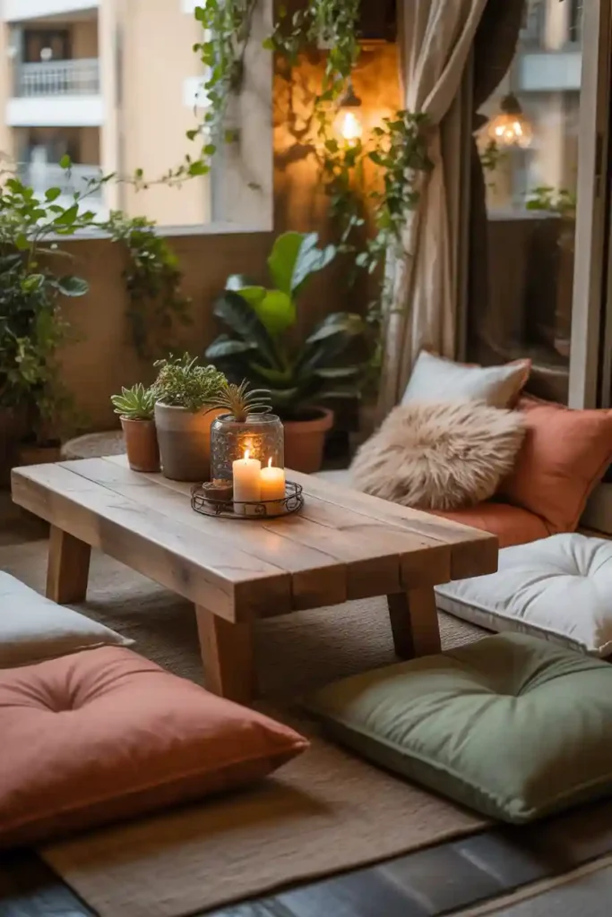 Low Wooden Coffee Table