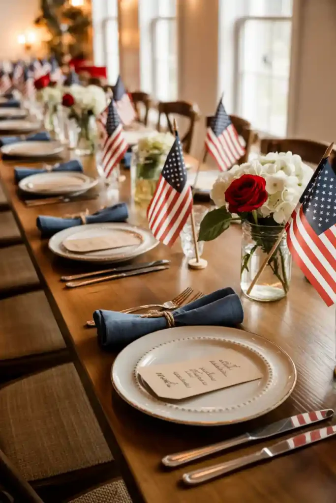 Mini Flag Place Settings