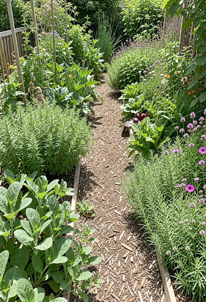 Mixed Ornamental and Edible Beds
