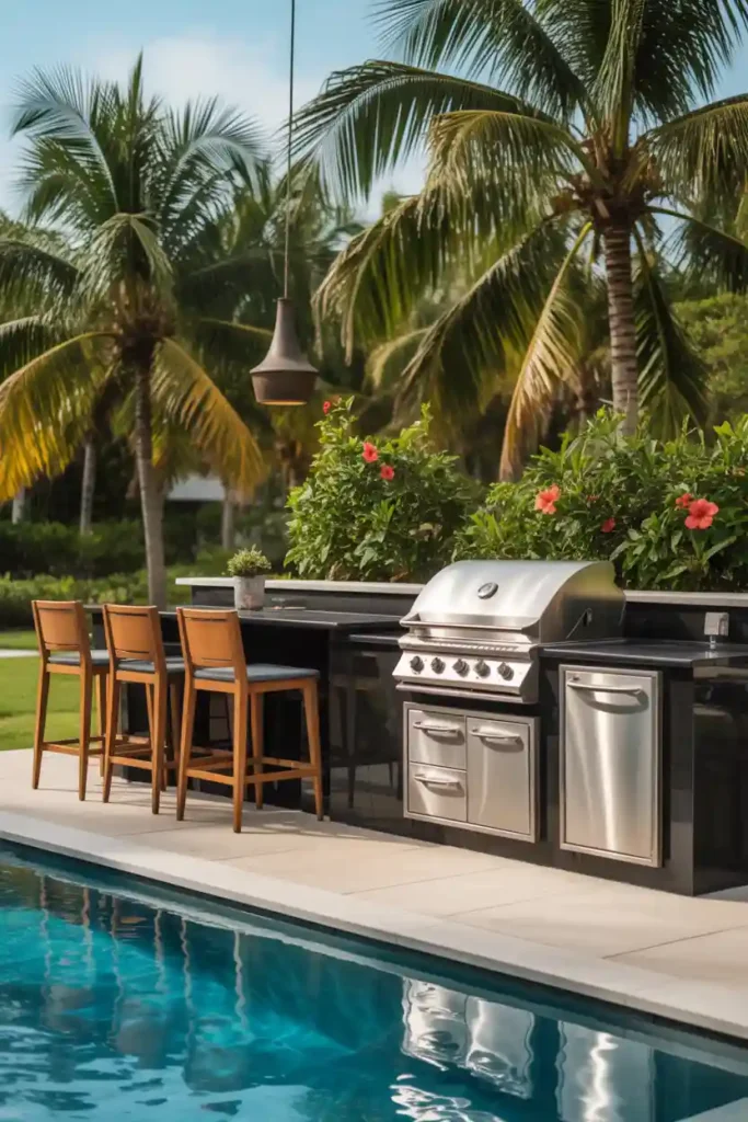 Poolside Outdoor Kitchen