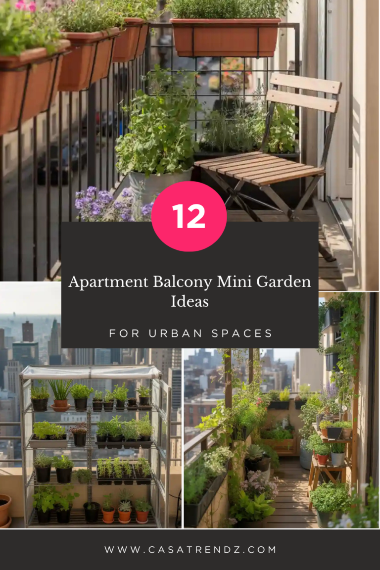 _Apartment Balcony Mini Garden Ideas