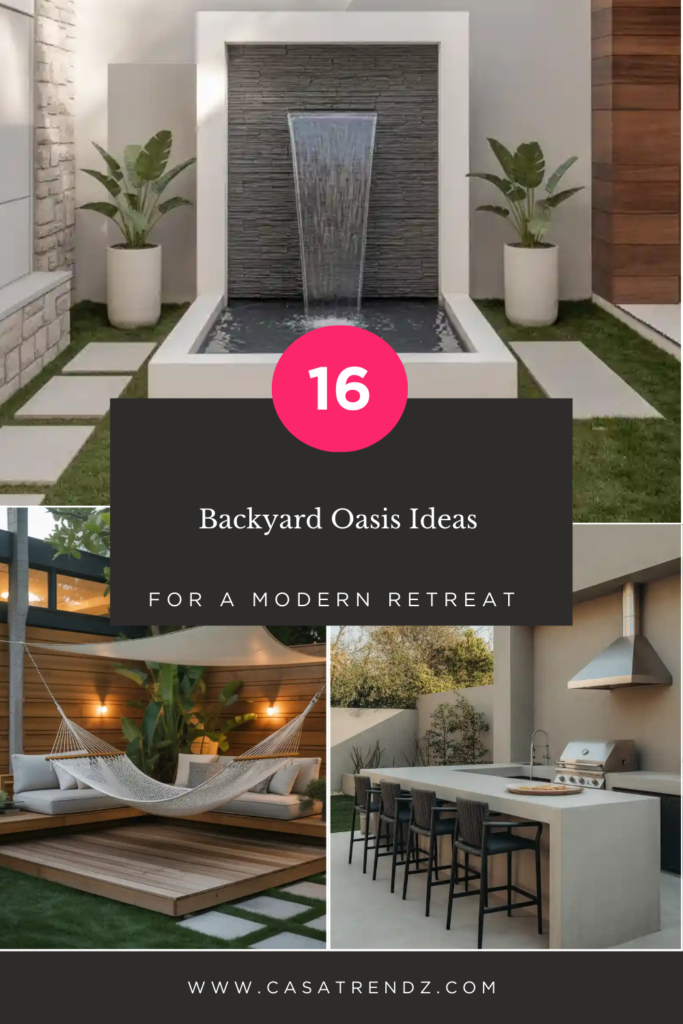 16 Backyard Oasis Ideas for a Modern Retreat Introduction Backyard ...