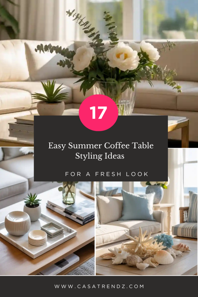 Easy Summer Coffee Table Styling Ideas