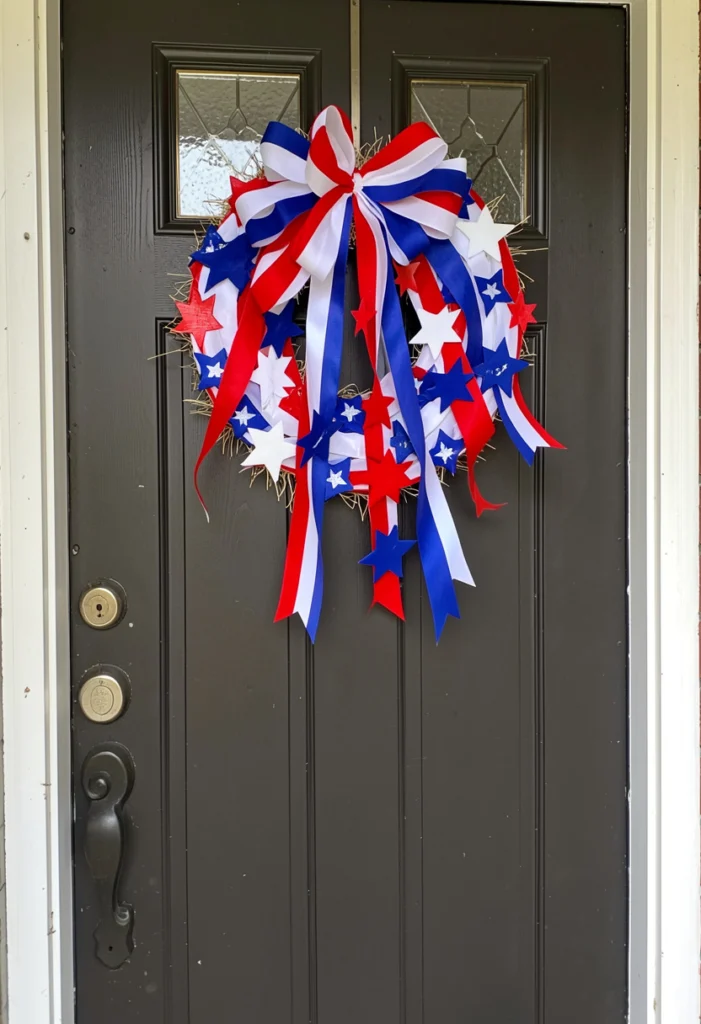 DIY Patriotic Wreath for Your Front Door