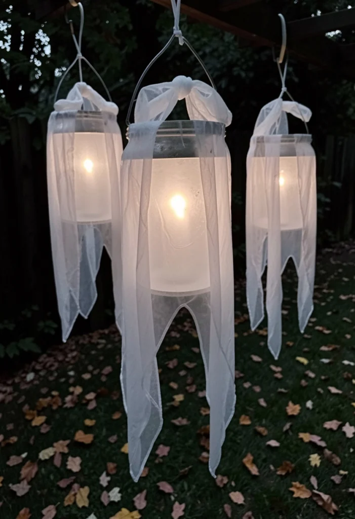 Spooky DIY Ghost Lanterns