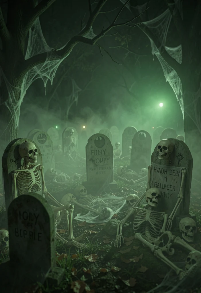 Spooky Graveyard Setup