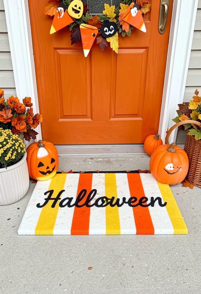 Candy Corn Color Block Mat