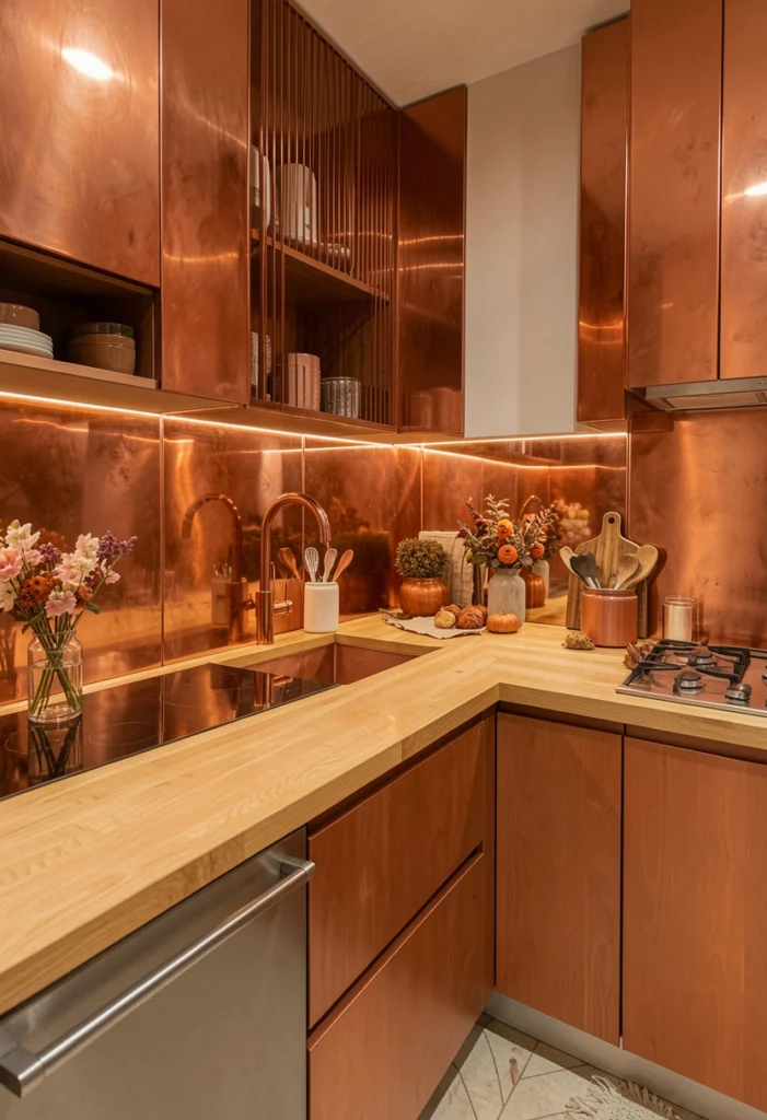 Copper and Metallic Accents