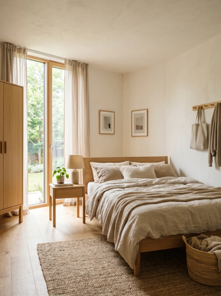 Scandinavian Earth Minimal Bedroom