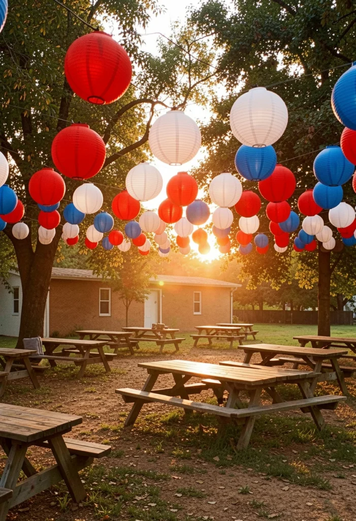 Hanging Paper Lanterns