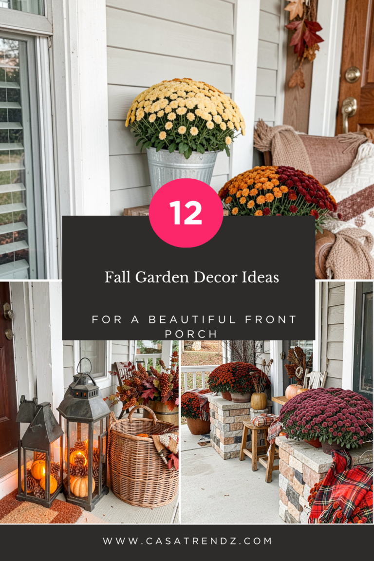 12 Fall Garden Decor Ideas