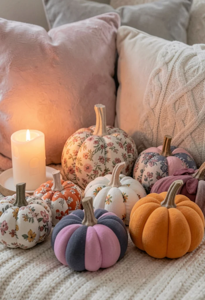 Fabric Pumpkin Decor