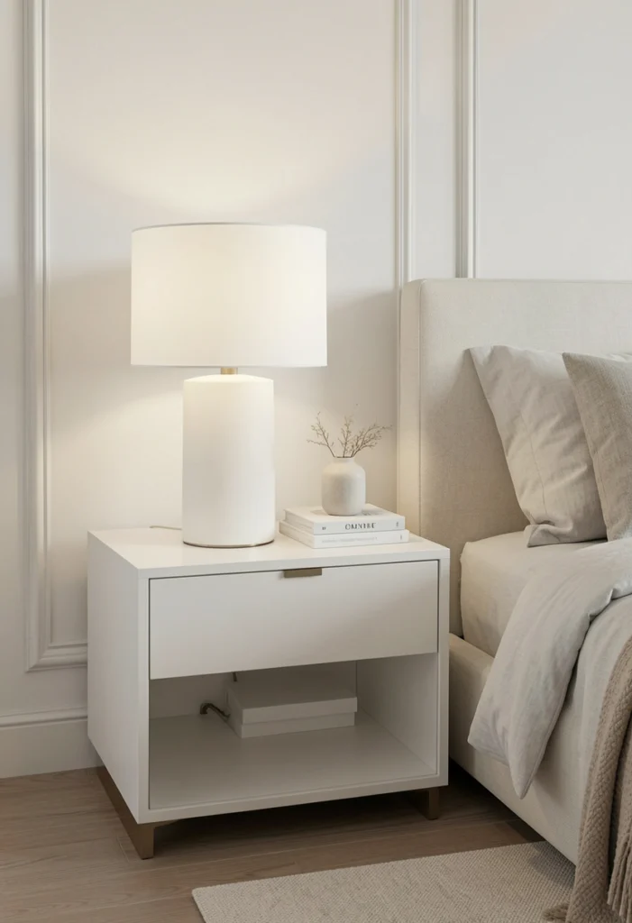 Minimalist Nightstands with Styling