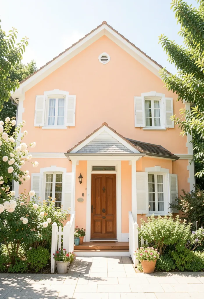 Soft Peach for a Subtle Glow