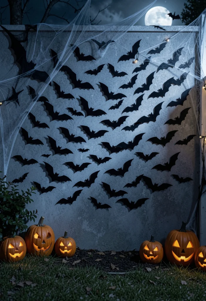 Bat Swarm Wall Decor