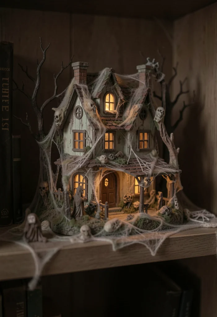 Mini Haunted Shelf Display