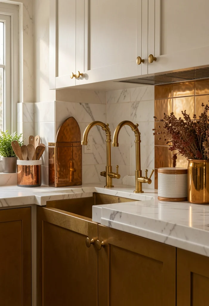 Warm Metallic Finishes