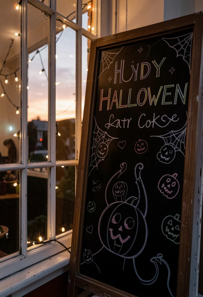  DIY Chalkboard Halloween Signs