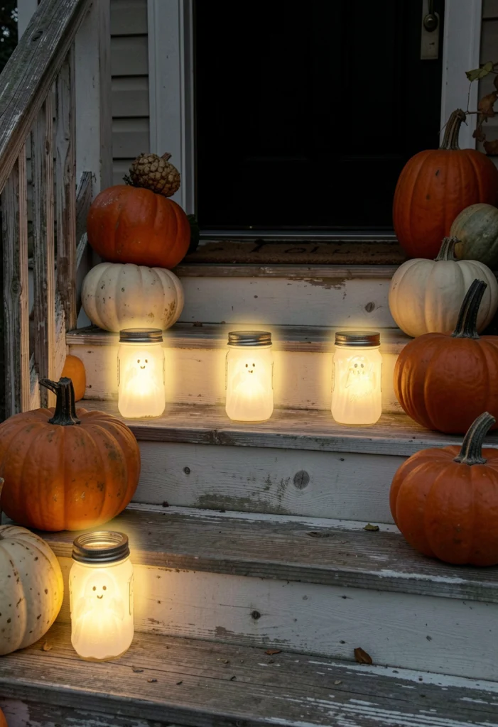 DIY Ghost Lantern Jars