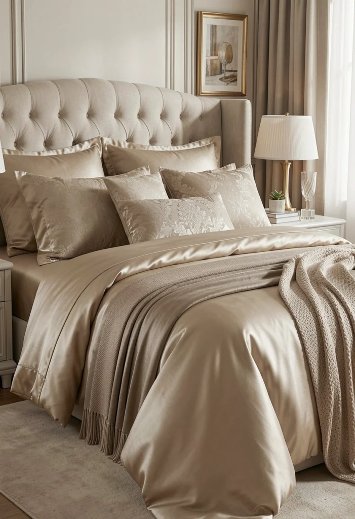  Layered Bedding with Premium Textiles
