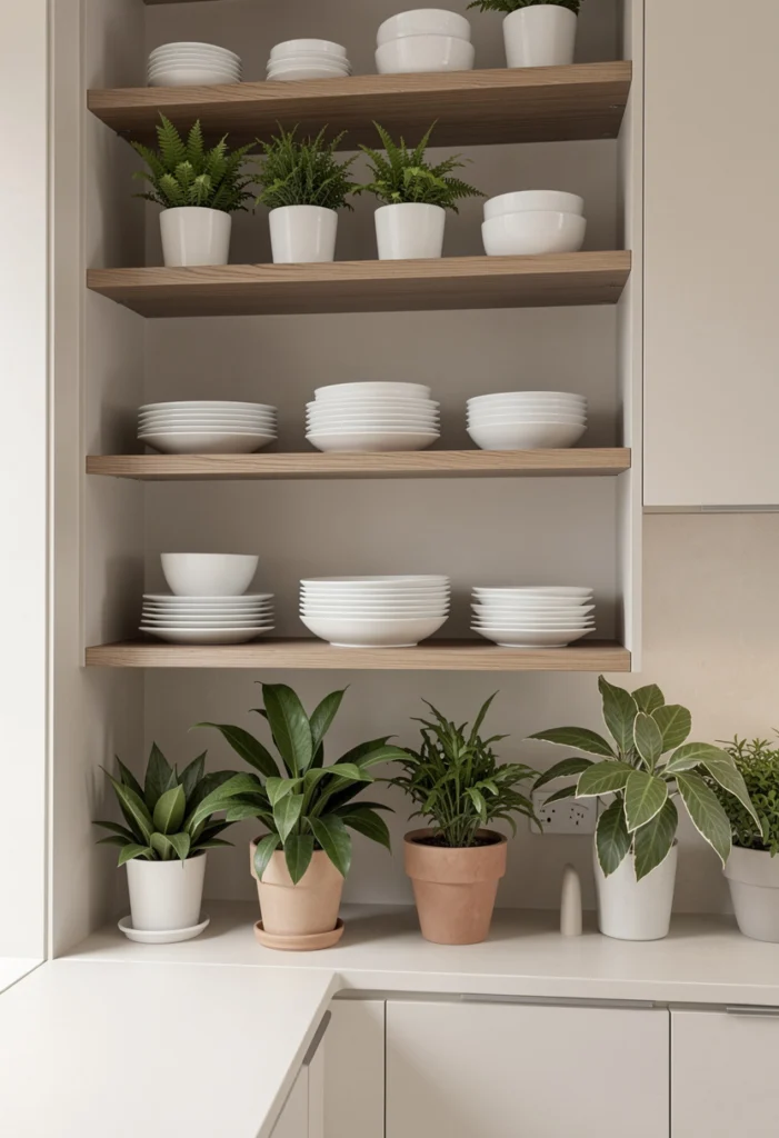Open Shelving for a Modern Display
