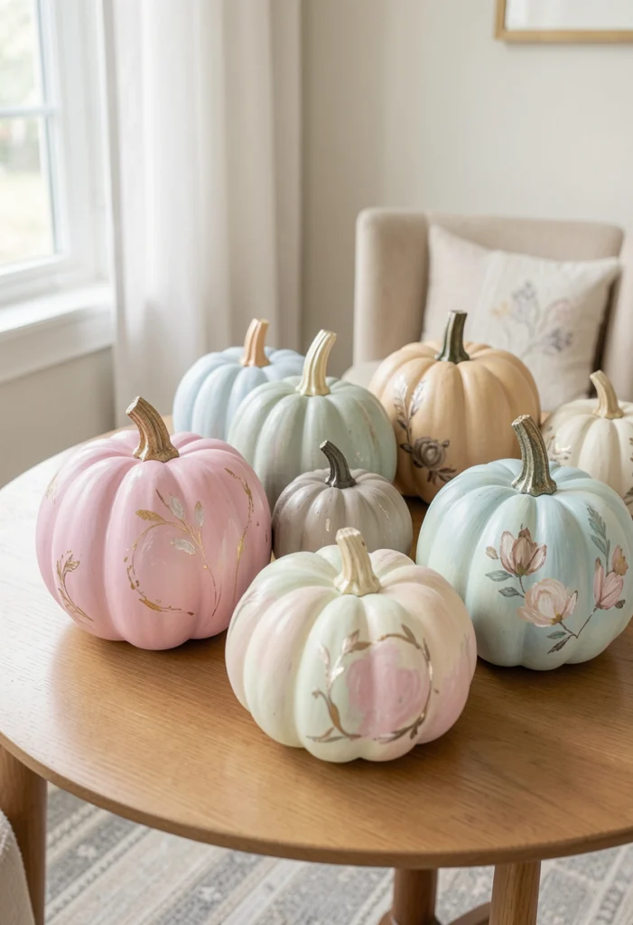 Painted Pumpkin Decor