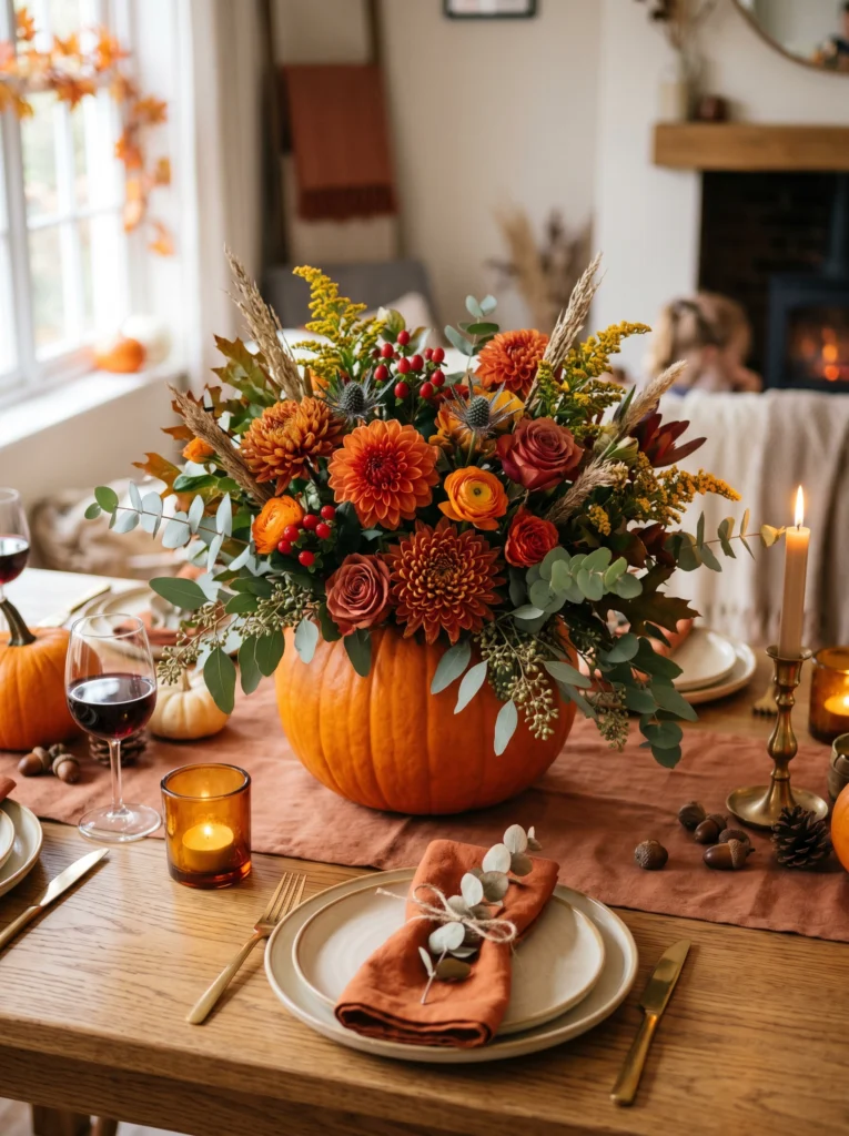 Pumpkin Floral Arrangement