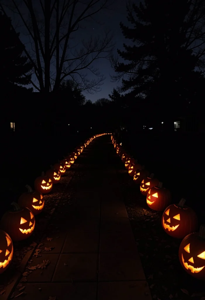 Pumpkin Pathway Lighting