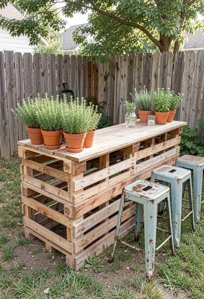 Use Pallets for a Budget-Friendly Bar