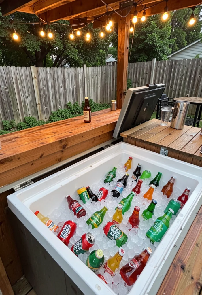 Add a Built-In Ice Cooler