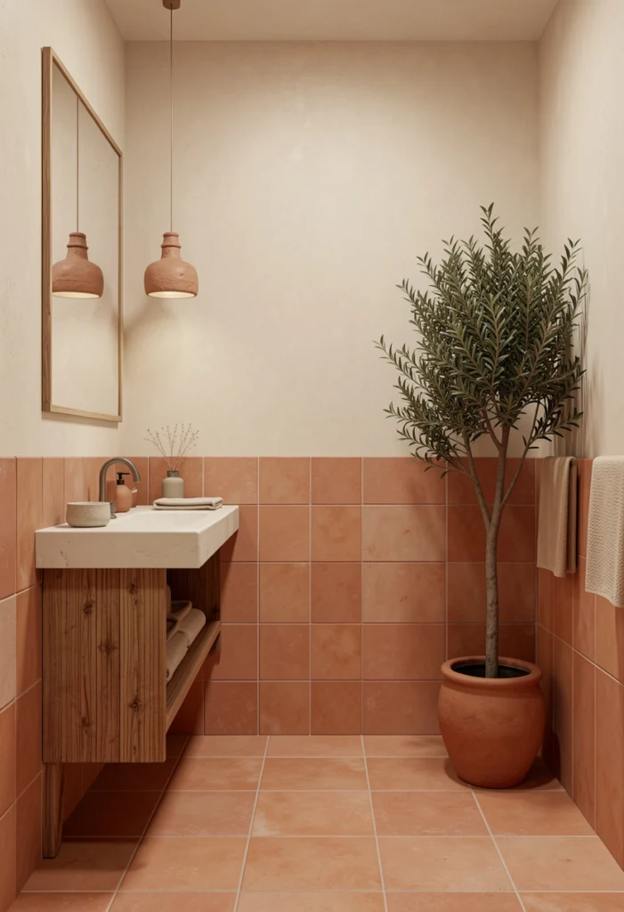 Earthy Clay and Terracotta Accents