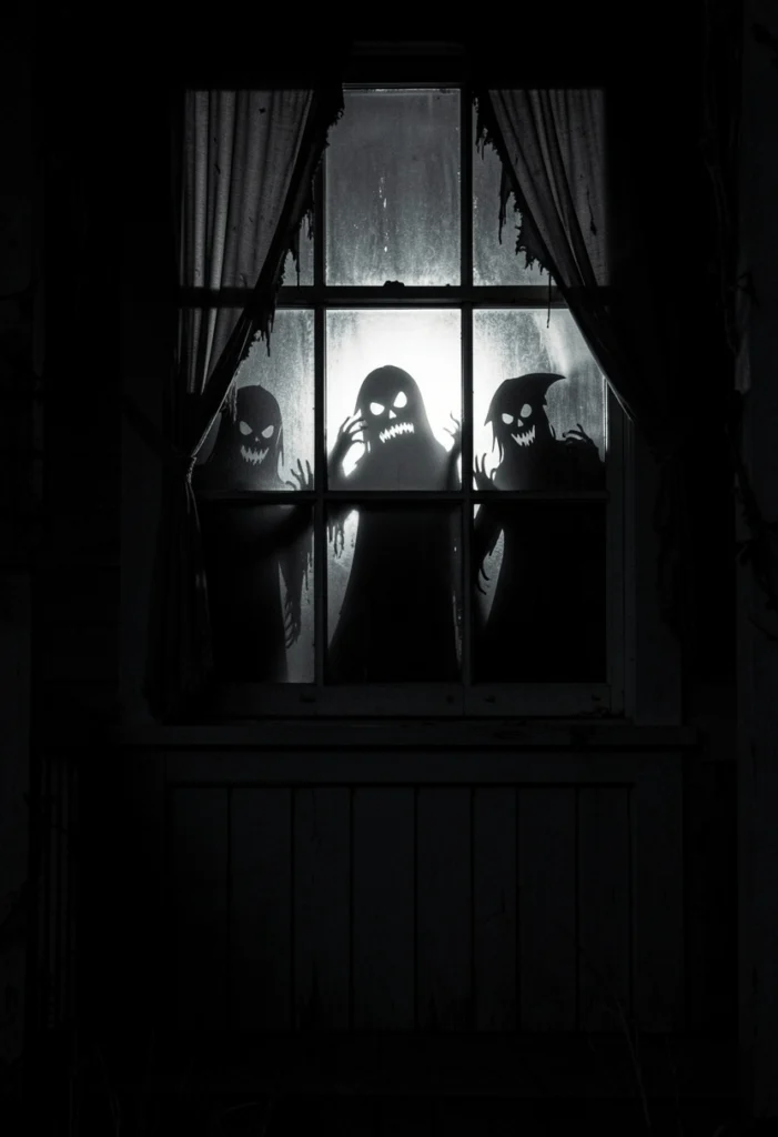 Haunted Silhouette Windows