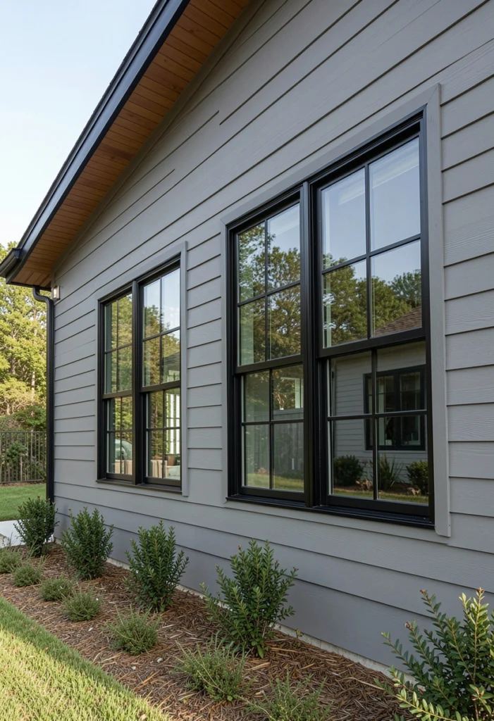 . Medium Gray with Black Trim