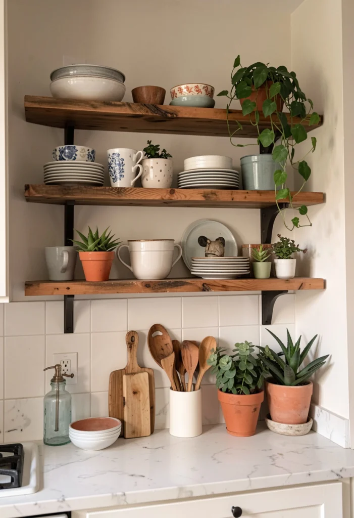 Open Shelving with Styled Decor
