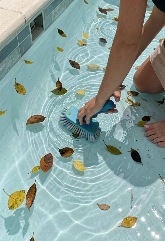 Brush Pool Walls and Floor