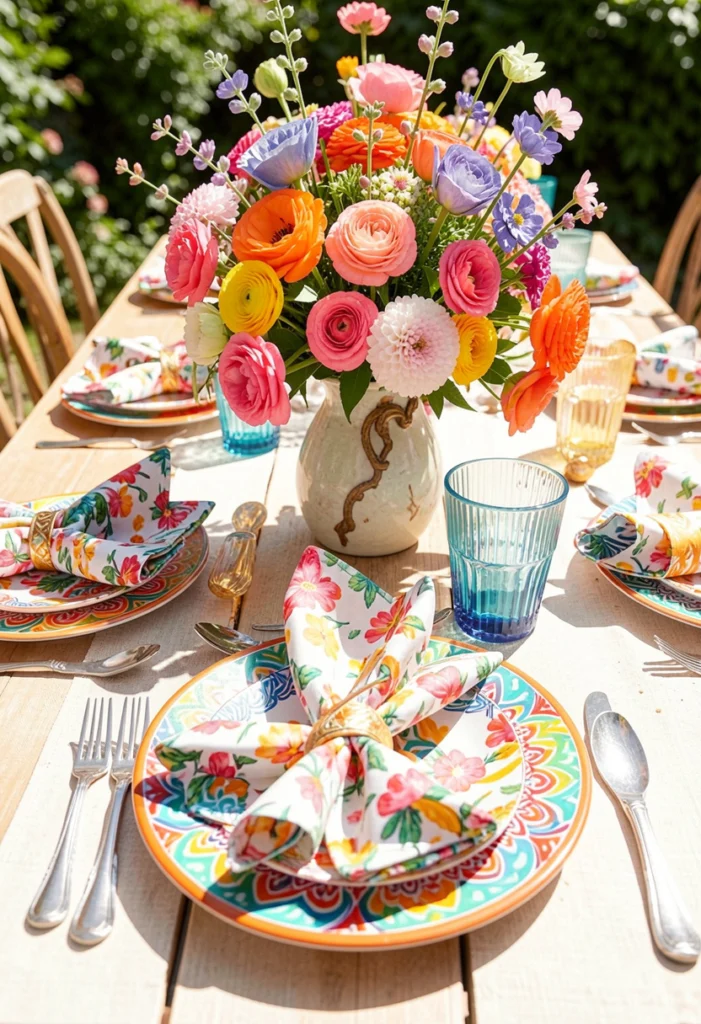  Use Bright and Seasonal Table Settings
