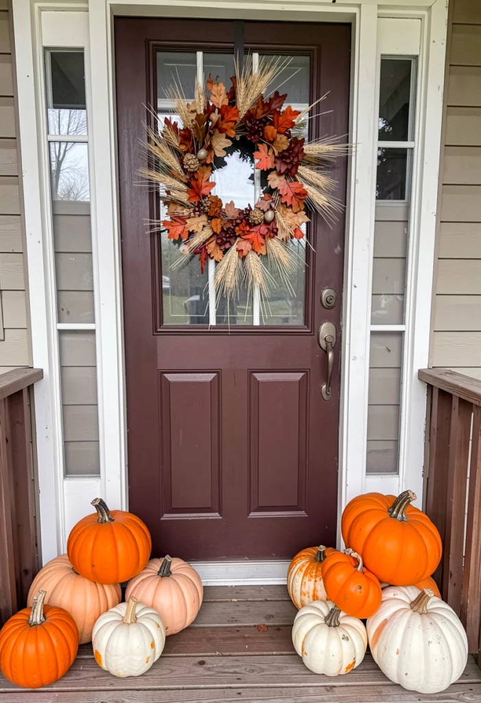 . Fall Wreath on the Door