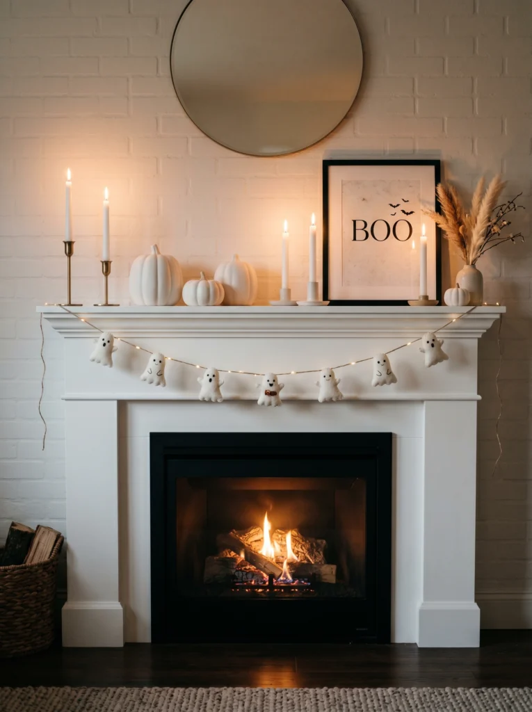 Ghost Garland Mantle