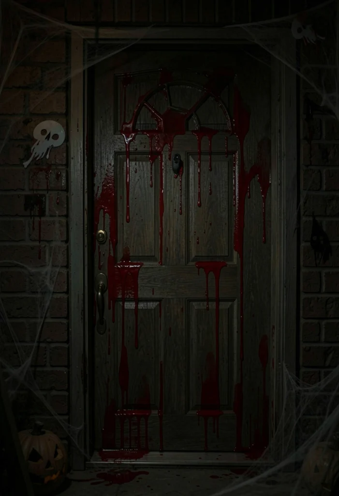 Blood Drip Door Decor