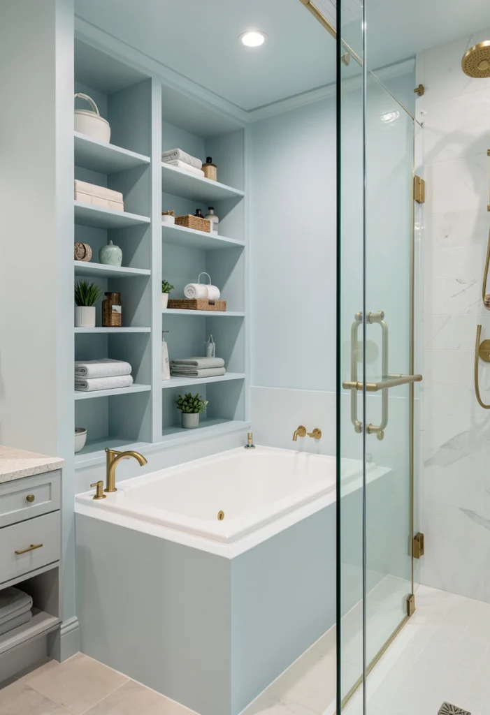 Built-In Tub with Storage