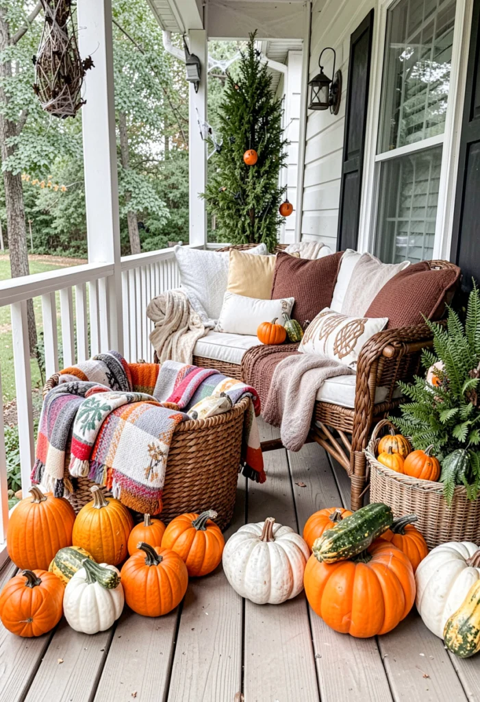 Cozy Blanket Basket Setup