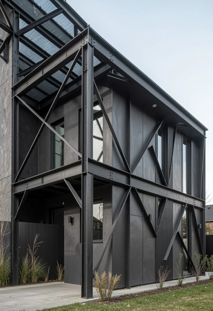 Dark Gray with Metal Finishes