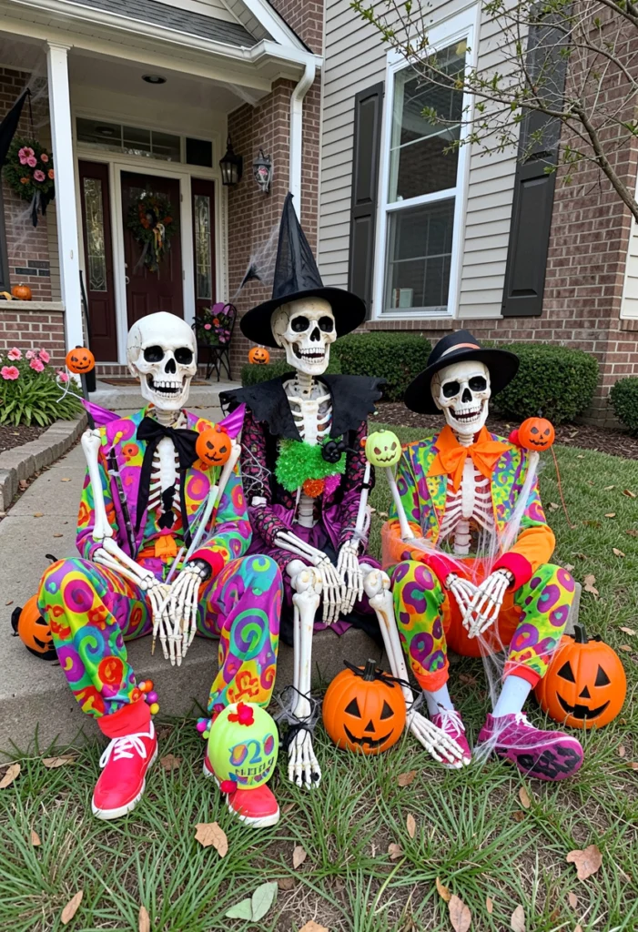 Skeleton Family Display