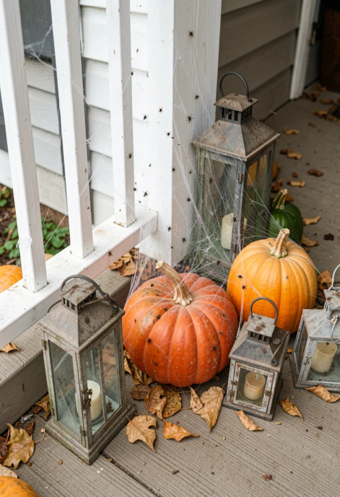 DIY Spider Web Corner