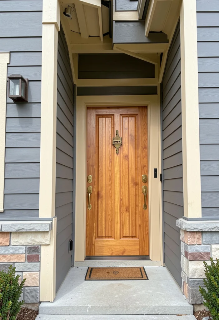 Gray with Soft Beige Accents