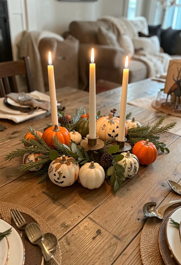  Mini Pumpkin Centerpieces