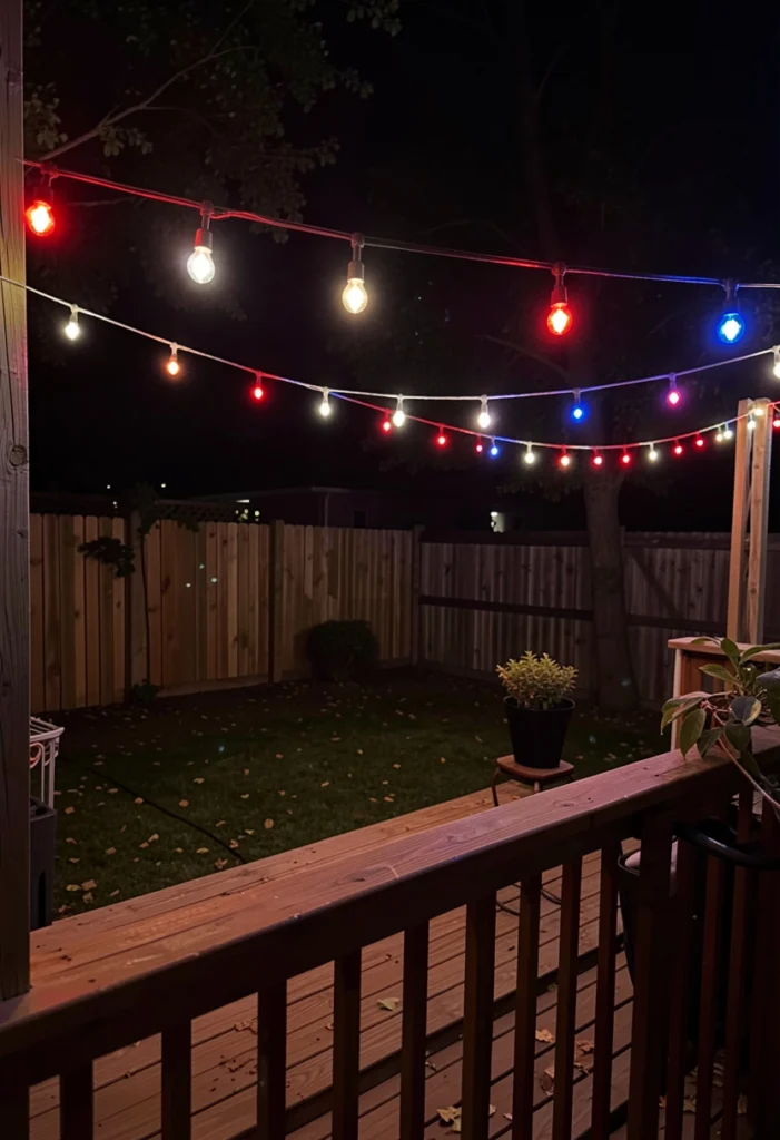 Outdoor String Light Decor