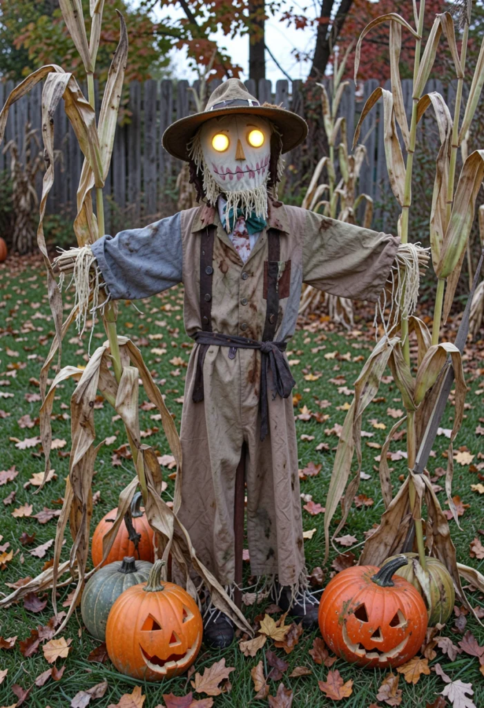 . Scary Scarecrow Display