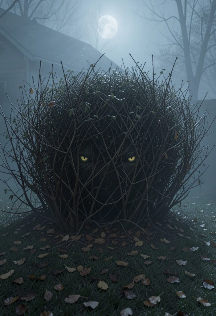 Glowing Eyes in Bushes