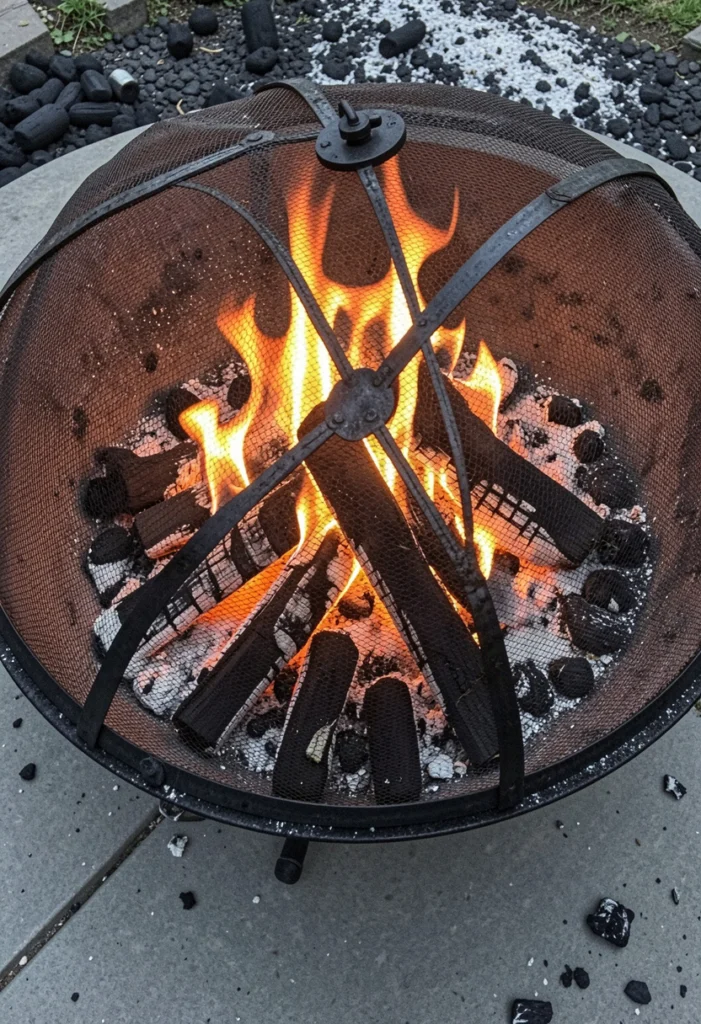 Use a Fire Pit Screen